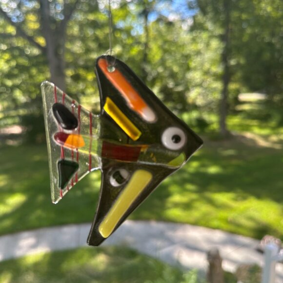 #7435 FISH SUN CATCHER SUN FUSED GLASS - Picture 5 of 11